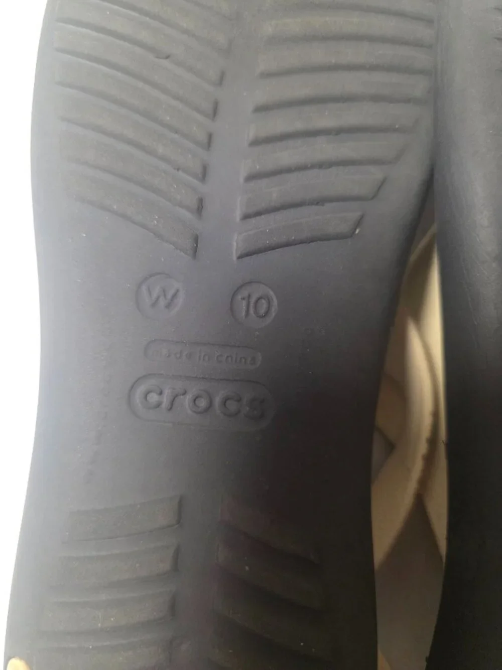 CROCS Serena Zebra Print Ivory Black Sandals size 10